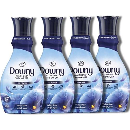 Downy Concentrate Valley Fabric Softner Dew - 1.5 Liter x 4