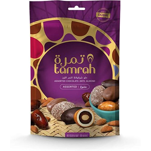 Tamrah Assorted Chocolate Covered Date With Almond 600g