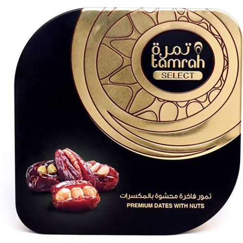 Tamrah Premium Khudari Stuffed Date Tin, 626 Gm
