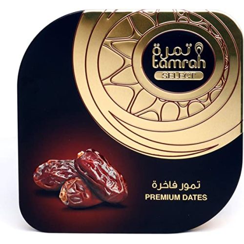 Tamrah Premium Khudari Plain Date Tin, 493Gm