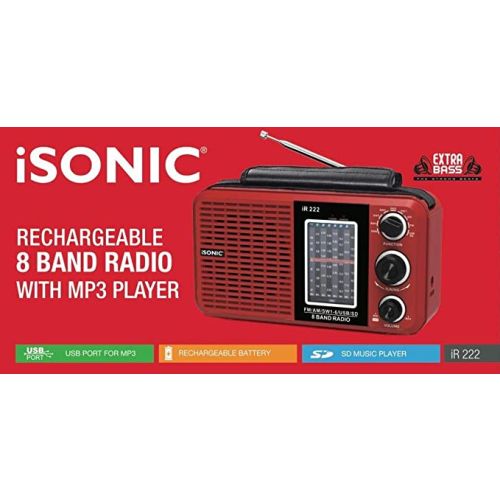 iSonic AC DC 8 Band Radio MP3 - (IR 222)