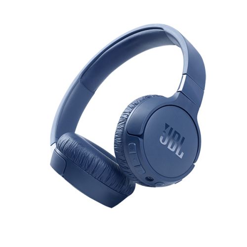 JBL Tune 660, Wireless On-Ear Active Noise-Cancelling Headphones, Blue