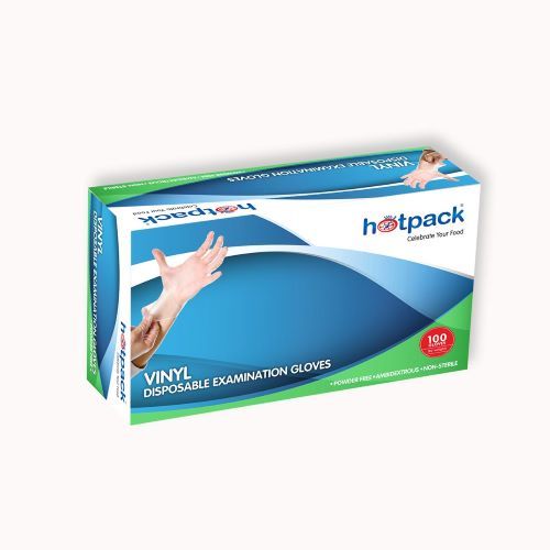 Hotpack powder Free Viny Gloves Small-100pieces - VGSPF 