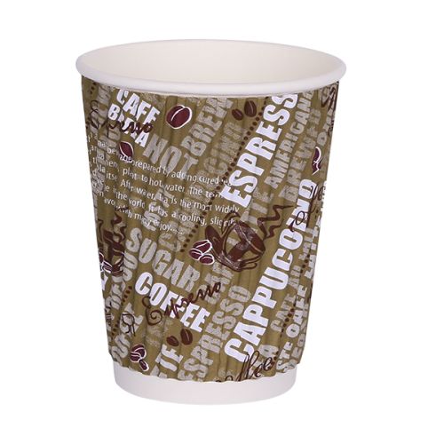 Hotpack,(12 Oz Ripple Cup) 500 Pieces