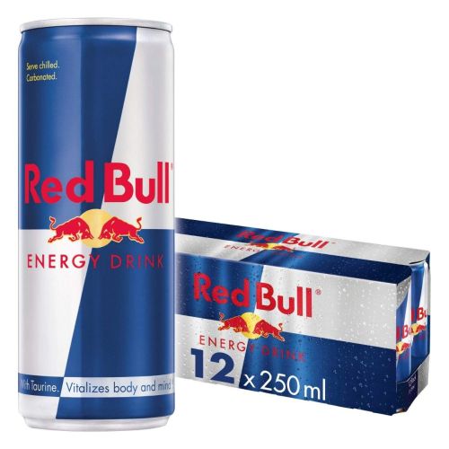 RedBull Energy Drink, 250 ml, Pack of 12 (UAE Delivery only)