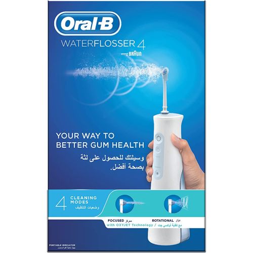 Oral-B Aquacare Water Flosser 4 Cordless Irrigator with 4 Cleaning Modes (MDH20.016.2)