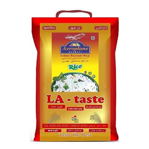 Aeroplane La-Taste Sella Basmati Rice, 5 Kg (UAE Delivery Only)