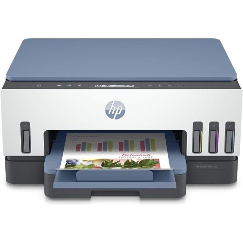 HP All-in-One Wireless Ink Tank Printer White/Blue 28B51A - Smart Tank 725