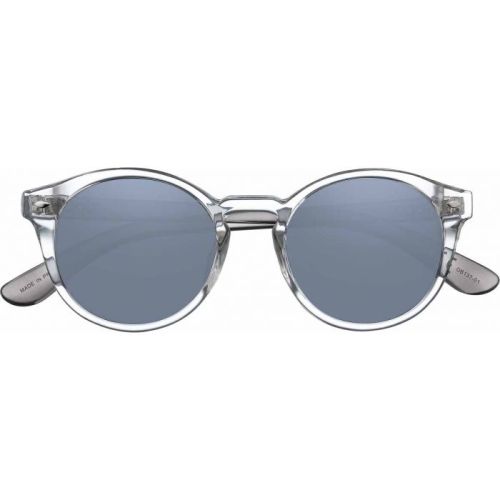 Zippo OB137-01 Round Shape Sunglasses For Men, 50 mm Size, Smoke Flash Mirror Transparent - 267000569