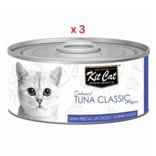 Kit Cat Tuna Classic 80g Cat Wet Food (Pack Of 3)