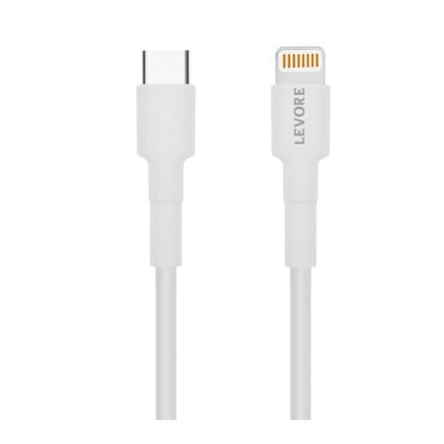 Levore 1m TPE USB C to Lightning Cable-(White)-(LCS411-WH)