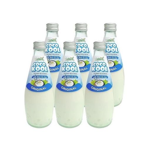 Unichef Coco Kool Coconut Milk Drink with Nata De Coco Original 290Ml (Pack Of 6)