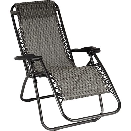 Royalford Campmate Zero Gravity Chair, Brown - RF11675