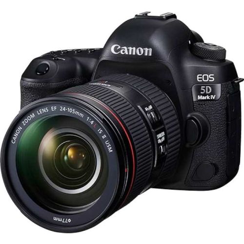 Canon EOS 5D Mark IV DSLR Camera with 24-105mm f/4L II Lens, Black
