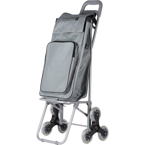 Royalford 34 L Shopping Trolley Bag-(Grey)-(RF11371)