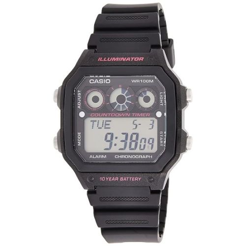 Casio Mens Digital Dial Watch- AE 1300WH 1A2