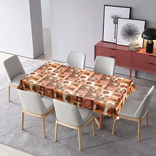 Royalford Printed Table Cloth, Pvc With Polyester Backing, Highly Durable Design, Table Cover, Rectangle, 1.37X20M/Roll - RF10207