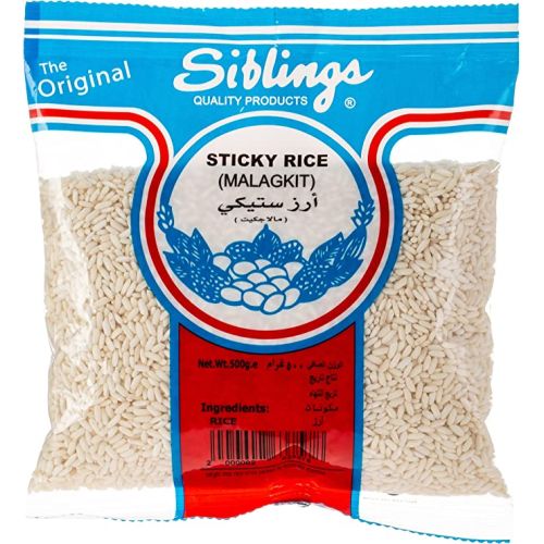 Siblings Malagkit Sticky Rice - 500 Gm, White Pack Of 24 (UAE Delivery Only)
