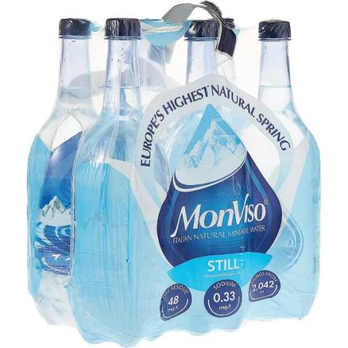 Monviso Still Natural Mineral Water - 1 Litre (Pack Of 6)