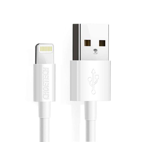 Choetech USB-A to Lightning Cable 1.2M-(White)-(IP0026-WH)