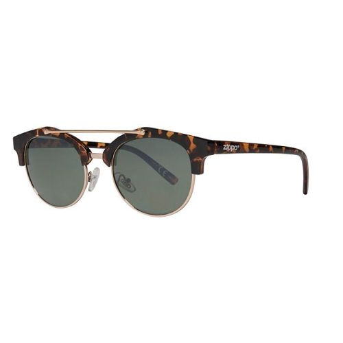 Zippo OB17-02 Leopard Print With Brow Bar Sunglasses - 267000247