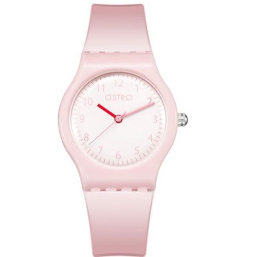 Astro Kids Japan PC21  Movement Watch, Analog Display and Polyurethane Strap - A23812-PPPW, Pink