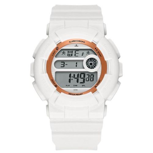 Astro Kids J0609 Movement Watch, Digital Display and Polyurethane Strap - A23921-PPWW, White