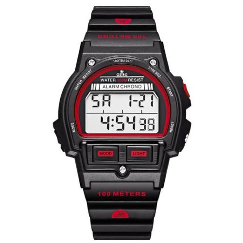 Astro Kids P5101 Movement Watch, Digital Display and Polyurethane Strap - A23923-PPBBR, Black