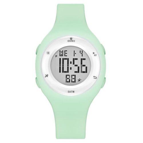 Astro Kids P4401 Movement Watch, Digital Display and Polyurethane Strap - A23925-PPGG, Green