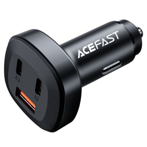 Acefast Fast Charge Car Charger B3 66W (2xUSB-C+1xUSB-A), Black - B3 BK