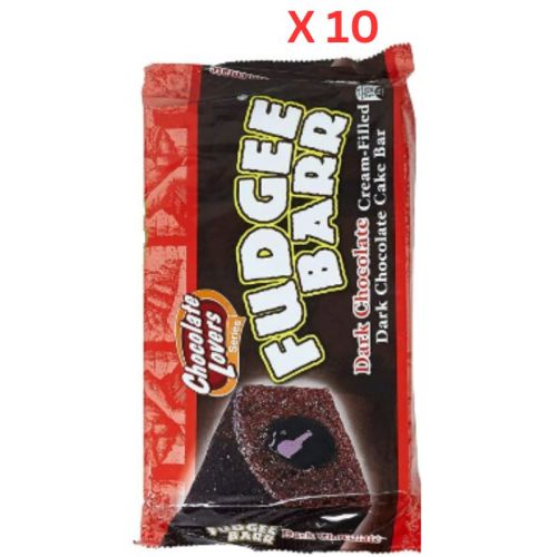 Fudgee Barr Dark Chocolate Cake, 38 Gm - Pack Of 10 (UAE Delivery Only)