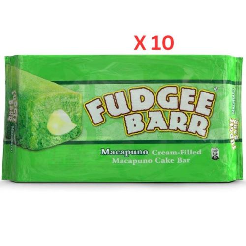 Fudgee Barr Macapuno Cake Bar Pack Of 10 - 39 Gm Pack Of 10 (UAE Delivery Only)