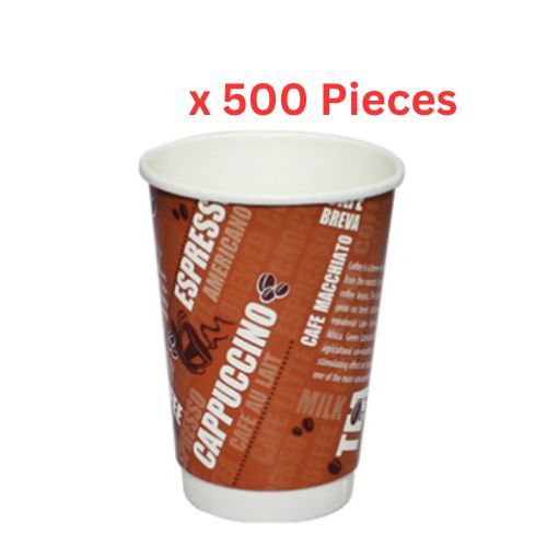 Hotpack 12 Oz Double Wall Paper Cup 500 Pieces - DWPC12