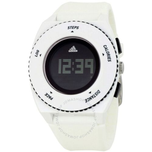 Adidas Men's Water Resistant Digital Watch 42 mm, White - ADP3218