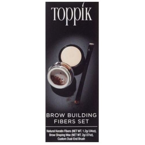 Toppik Brow Building Fibers Kit Dark Brown