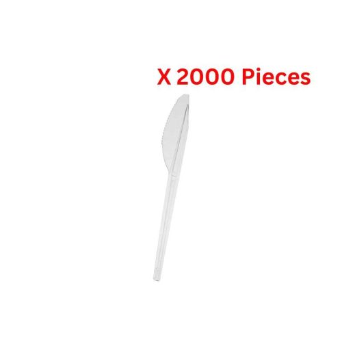 Hotpack Plastic Clear Normal Knife 2000 Pieces - CPK