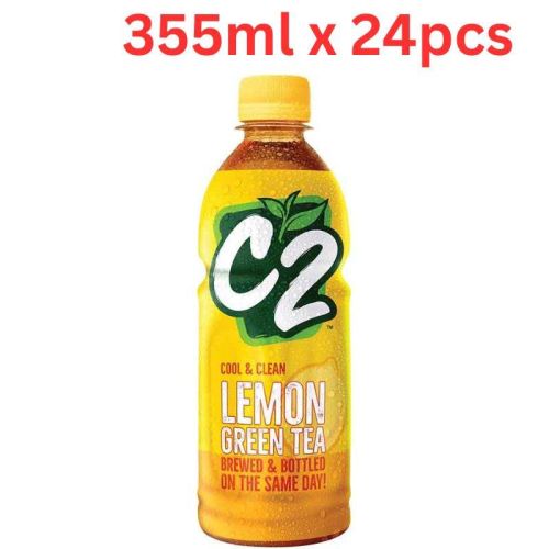 C2 Green Tea Drinks 355Ml Lemon Pack Of 24
