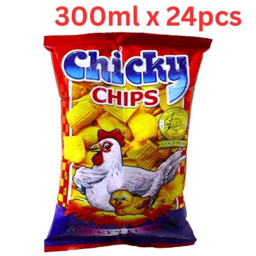 Chicky Chips Chicken Flavor - 100 Gm Pack Of 24