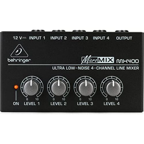 Behringer Mx400 Micromix Low Noise 4 Channel Mono Line Mixer, B000KGYAYQ