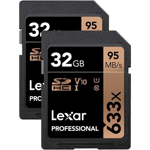 Lexar 32GB Professional SD Memory Card For Cameras 633X SD Card, B012PL80US