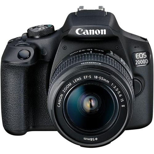 Canon 2728C003 Eos 2000D 18-55 Is, 24.1 Mp, Dslr Camera, Black, B07B322GL5