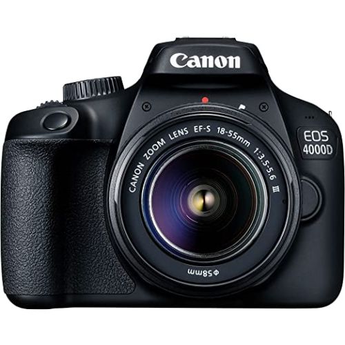 Canon EOS 4000D EF-S 18-55mm III Lens, Black