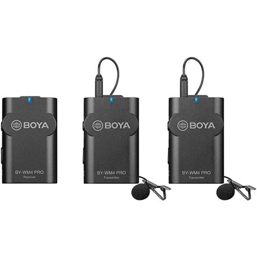 Anself BOYA BY-WM4 Pro K2 Portable 2.4G Wireless Microphone System (Dual Transmitters + One Receiver), B07YB21XJT