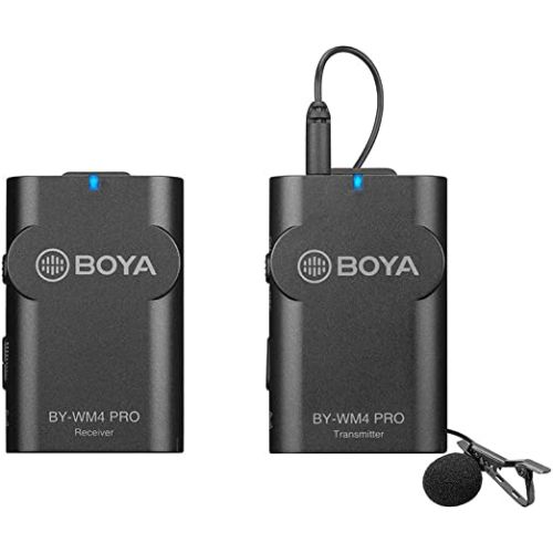 Boya By-Wm4 Pro K1 Portable 2.4G Wireless Microphone System(One Transmitters + One Receiver) With Hard Case For Dslr Camera Camcorder Smartphone Pc Tablet Sound Audio Recording Interview, B0828KZVN2