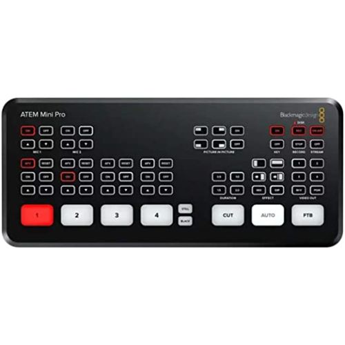 Blackmagic Design Atem Mini Pro Video Mixer For Live Production And Live Streaming, Swatemminibpr, B086R79PBC