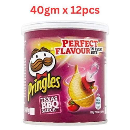 Pringles 12 X 40 Gm Barbeque (UAE Delivery Only)