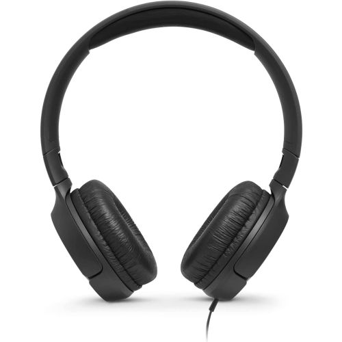 JBL Tune 500 Wired On-Ear Headphones, Black