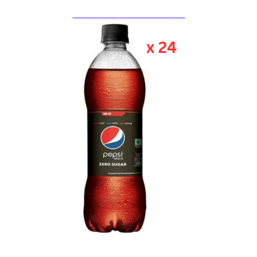 Pepsi Black Zero Sugar Pet Bottle - 24 x 500 ml