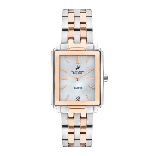 BEVERLY HILLS POLO CLUB Women's Analog Rose Gold / White Mop Dial Watch - BP3326X.320