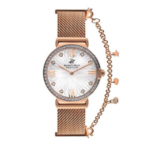 Beverly Hills Polo Club Women's Analog Silver Dial Watch - BP3363C.430